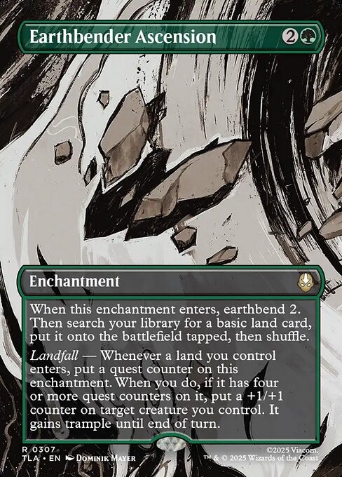 Earthbender Ascension (307) - BORDERLESS - FULL ART - Avatar: The Last Airbender - Game On