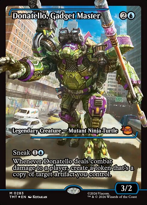 Donatello, Gadget Master (283) - FULL ART (Foil) - Teenage Mutant Ninja Turtles - Game On