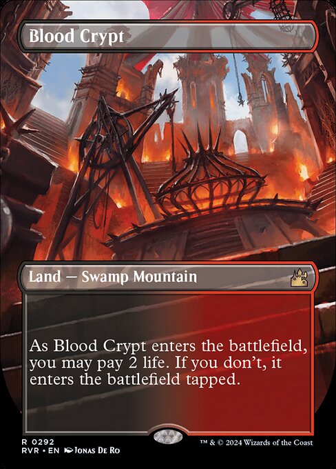 Blood Crypt (292) - BORDERLESS - FULL ART (Foil) - Ravnica Remastered - Game On