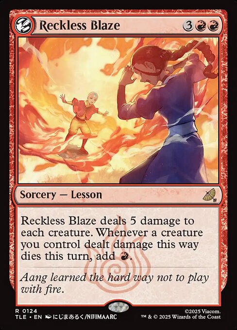 Reckless Blaze (124) (Foil) - Avatar: The Last Airbender Eternal - Game On