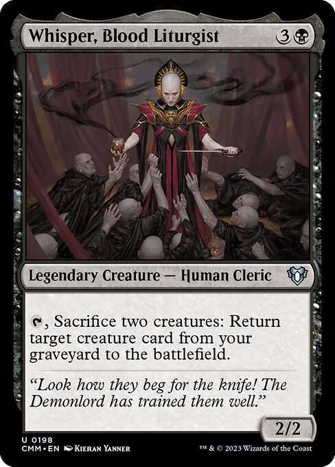 Whisper, Blood Liturgist (198) - Commander Masters - Game On