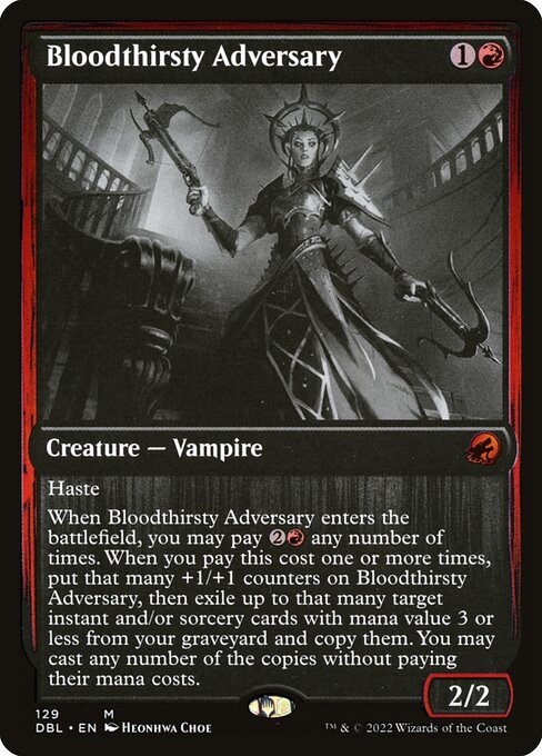 Bloodthirsty Adversary (129) - Innistrad: Double Feature - Game On