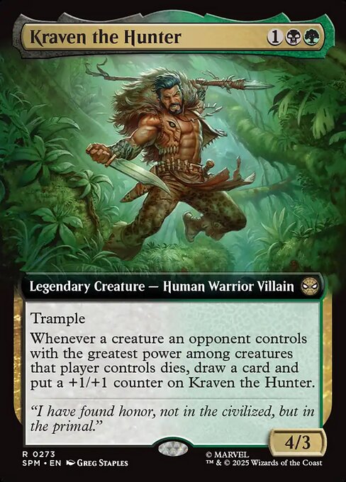 Kraven the Hunter (273) - EXTENDED ART (Foil) - Marvel's Spider-Man - Game On