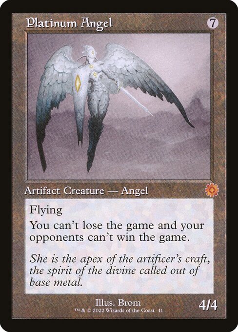 Platinum Angel (41) (Foil) - The Brothers' War Retro Artifacts - Game On