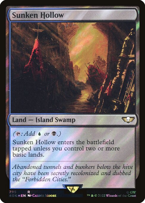 Sunken Hollow (295★) (Foil) - Warhammer 40,000 Commander - Game On