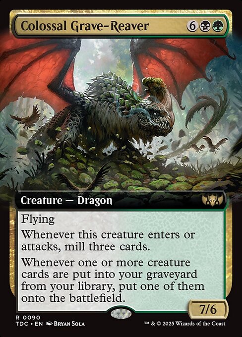 Colossal Grave-Reaver (90) - EXTENDED ART - Tarkir: Dragonstorm Commander - Game On