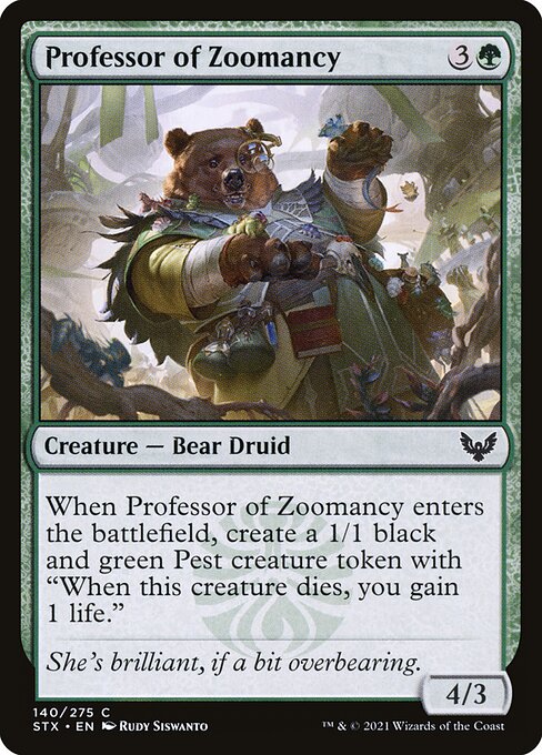 Professor of Zoomancy (140) (Foil) - Strixhaven: School of Mages - Game On