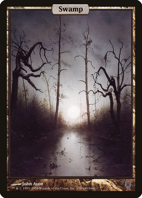 Swamp (138) - FULL ART - Unhinged - Game On