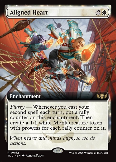 Aligned Heart (52) - EXTENDED ART - Tarkir: Dragonstorm Commander - Game On