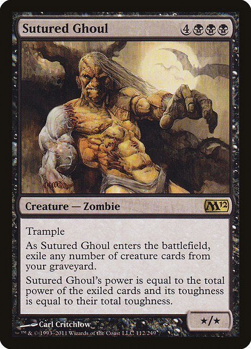 Sutured Ghoul (112) (Foil) - Magic 2012 - Game On