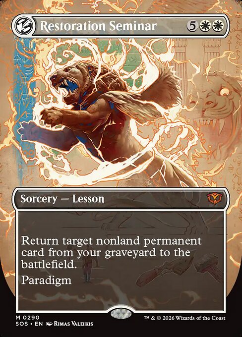 Restoration Seminar (290) - BORDERLESS - FULL ART - Secrets of Strixhaven - Game On