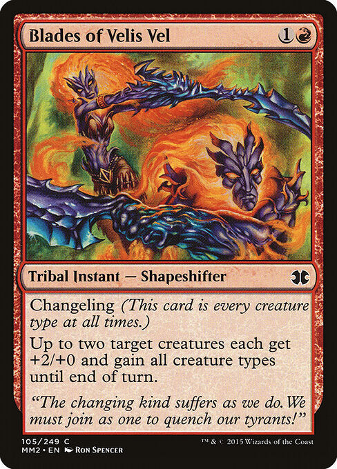 Blades of Velis Vel (105) (Foil) - Modern Masters 2015 - Game On