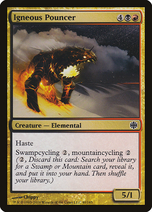Igneous Pouncer (40) (Foil) - Alara Reborn - Game On