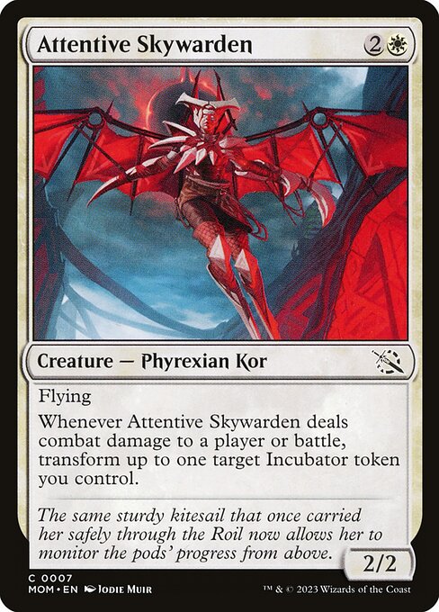 Attentive Skywarden (7) (Foil) - March of the Machine - Game On