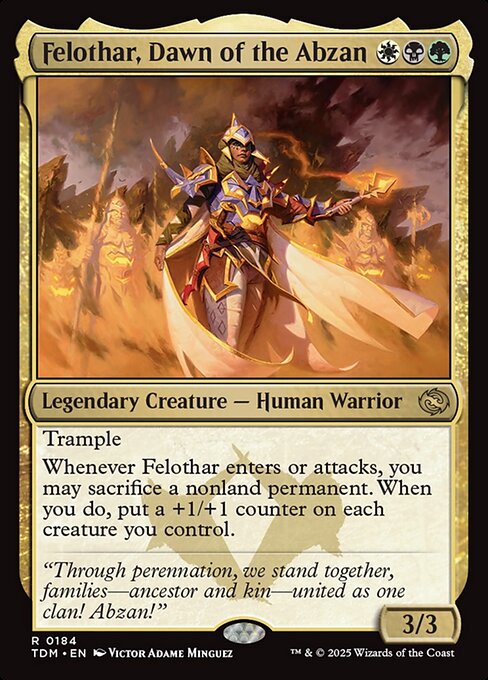 Felothar, Dawn of the Abzan (184) (Foil) - Tarkir: Dragonstorm - Game On