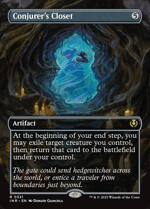 Conjurer's Closet (321) - BORDERLESS - FULL ART (Foil) - Innistrad Remastered - Game On