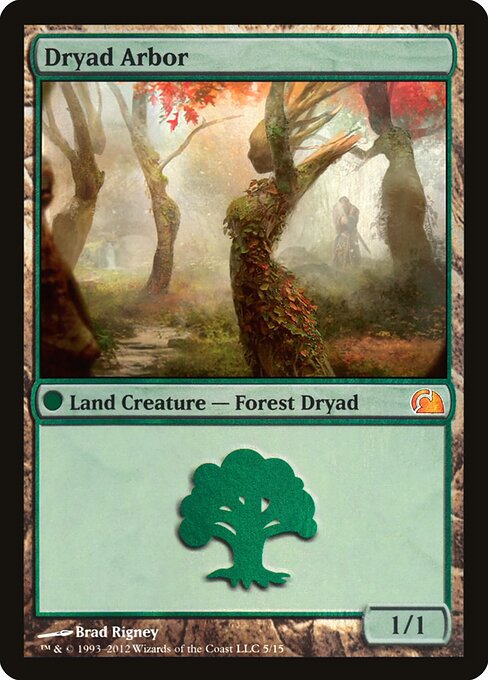 Dryad Arbor (5) (Foil) - From the Vault: Realms - Game On
