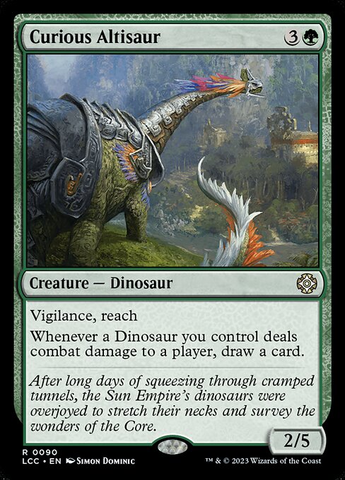 Curious Altisaur (90) - The Lost Caverns of Ixalan Commander - Game On
