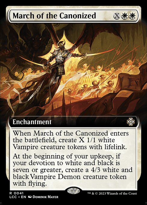 March of the Canonized (41) - EXTENDED ART - The Lost Caverns of Ixalan Commander - Game On