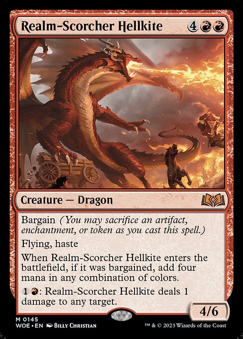 Realm-Scorcher Hellkite (145) (Foil) - Wilds of Eldraine - Game On