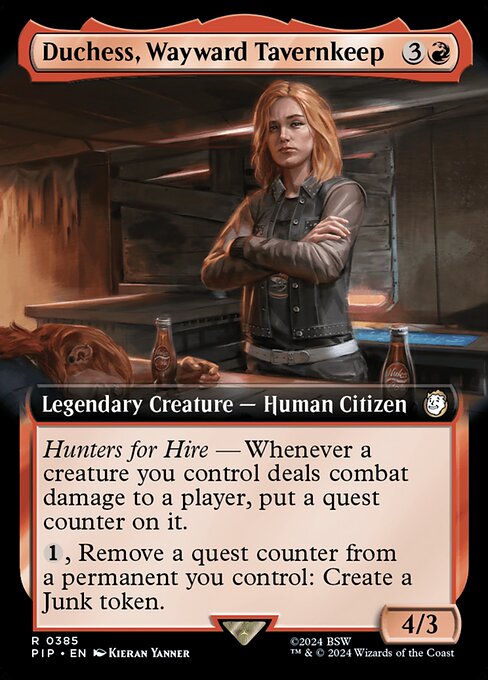 Duchess, Wayward Tavernkeep (385) - EXTENDED ART - Fallout - Game On