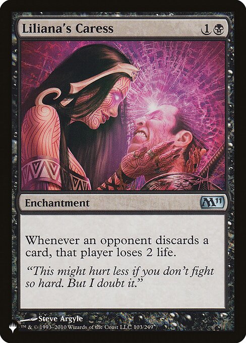 Liliana's Caress (M11-103) - The List - Game On