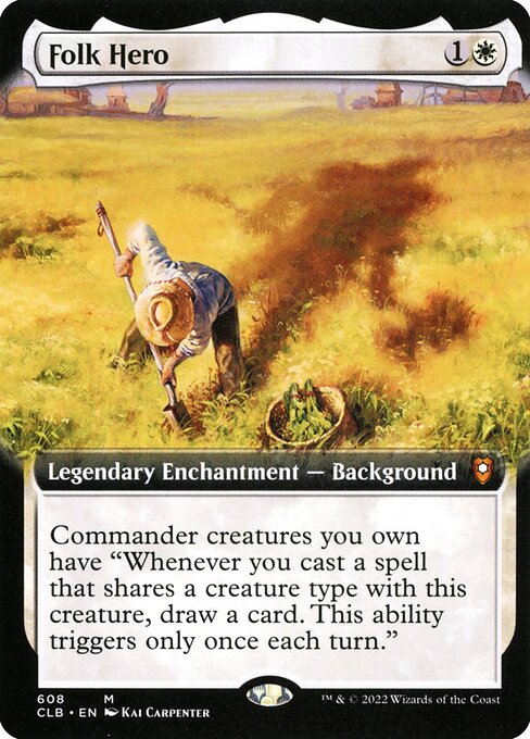 Folk Hero (608) - EXTENDED ART - Commander Legends: Battle for Baldur's Gate - Game On