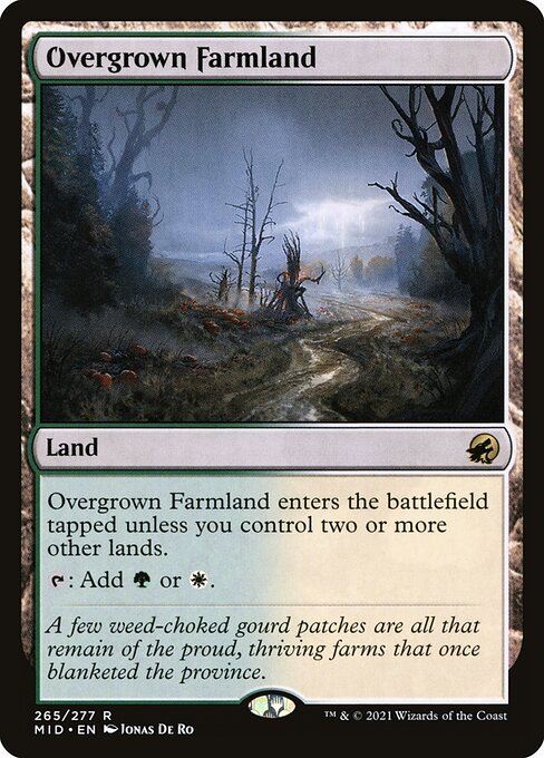 Overgrown Farmland (265) (Foil) - Innistrad: Midnight Hunt - Game On