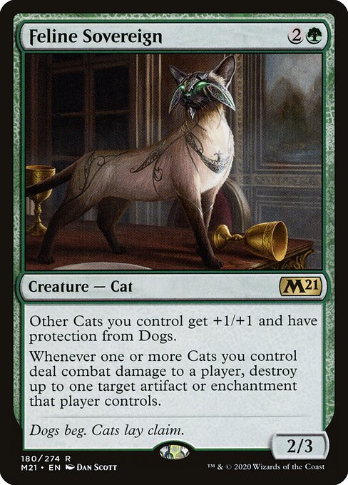 Feline Sovereign (180) (Foil) - Core Set 2021 - Game On