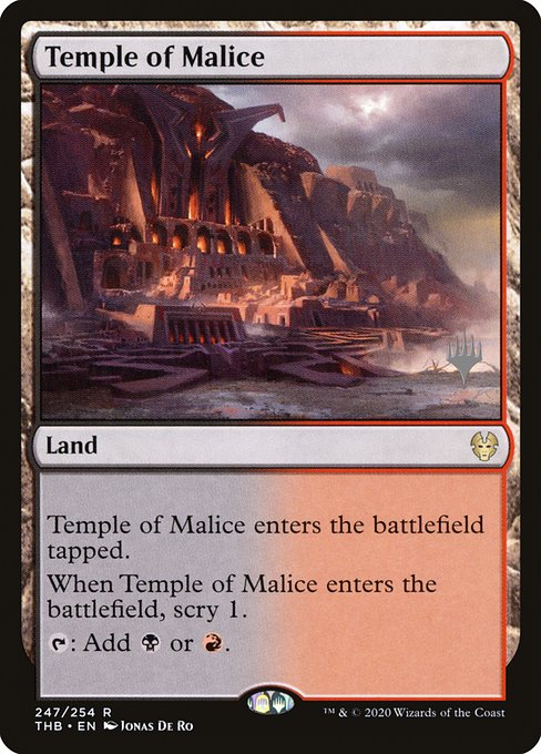 Temple of Malice (247p) (Foil) - Theros Beyond Death Promos - Game On