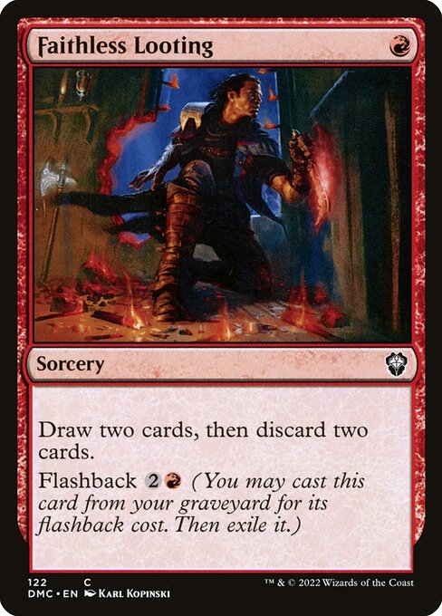 Faithless Looting (122) - Dominaria United Commander - Game On