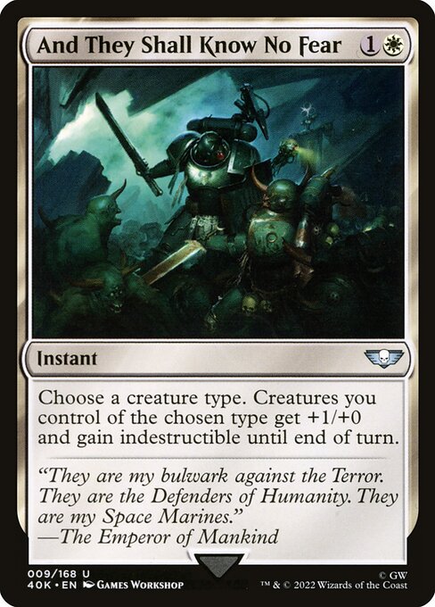 And They Shall Know No Fear (9) - Warhammer 40,000 Commander - Game On