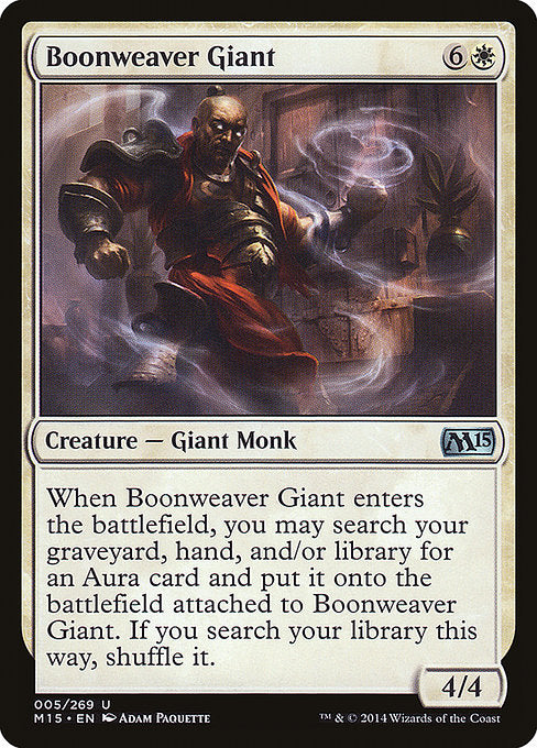 Boonweaver Giant (5) (Foil) - Magic 2015 - Game On