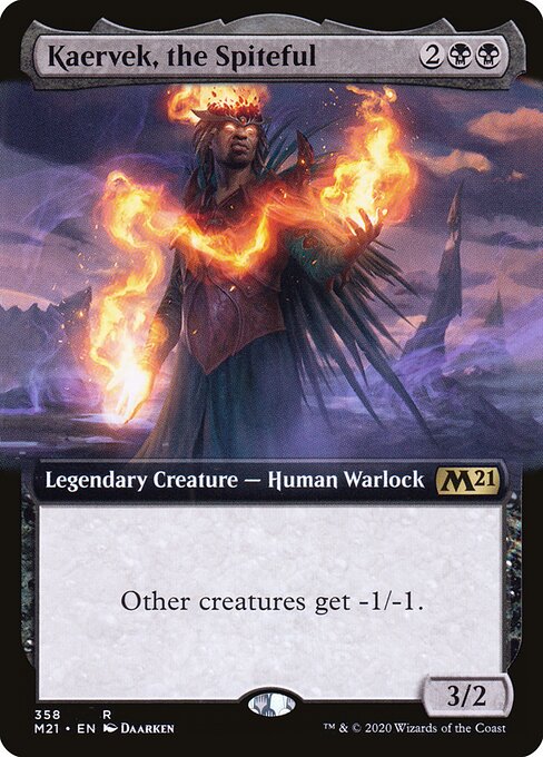 Kaervek, the Spiteful (358) - EXTENDED ART - Core Set 2021 - Game On
