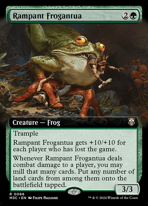 Rampant Frogantua (66) - EXTENDED ART - Modern Horizons 3 Commander - Game On