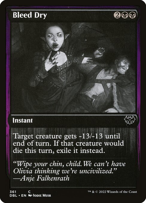 Bleed Dry (361) (Foil) - Innistrad: Double Feature - Game On