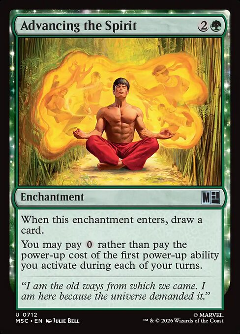 Advancing the Spirit (712) (Foil) - Marvel Super Heroes Commander - Game On