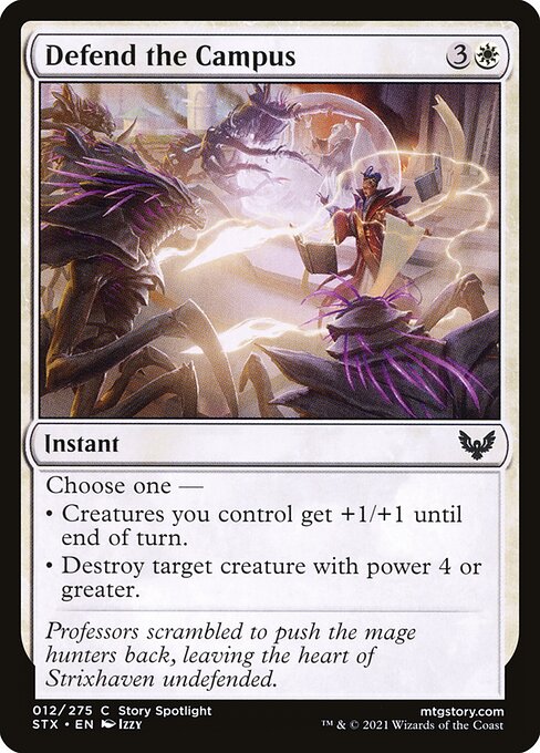 Defend the Campus (12) (Foil) - Strixhaven: School of Mages - Game On