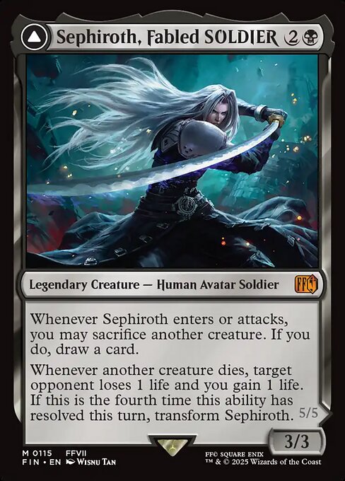 Sephiroth, Fabled SOLDIER // Sephiroth, One-Winged Angel (115) - Final Fantasy - Game On