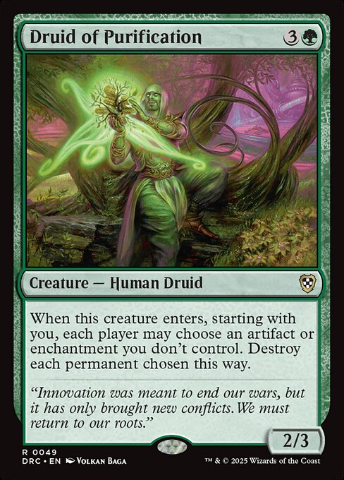 Druid of Purification (49) - Aetherdrift Commander - Game On
