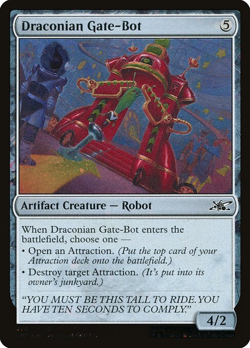 Draconian Gate-Bot (474) (Foil) - Unfinity - Game On