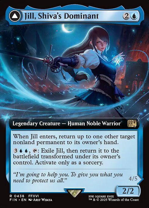 Jill, Shiva's Dominant // Shiva, Warden of Ice (438) - EXTENDED ART - Final Fantasy - Game On