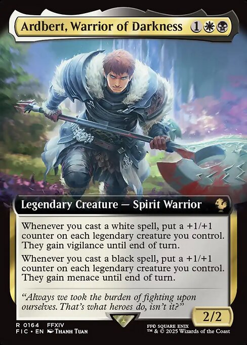 Ardbert, Warrior of Darkness (164) - EXTENDED ART - Final Fantasy Commander - Game On