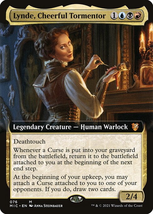 Lynde, Cheerful Tormentor (76) - EXTENDED ART - Midnight Hunt Commander - Game On