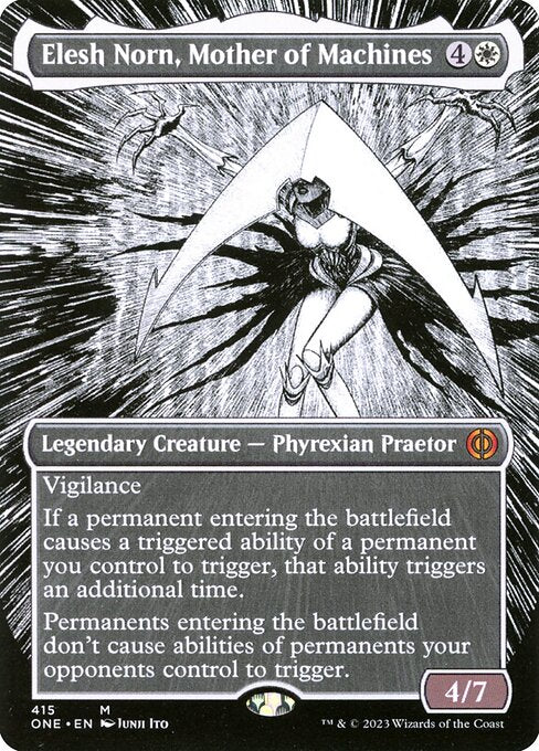 Elesh Norn, Mother of Machines (415) - BORDERLESS - Phyrexia: All Will Be One - Game On