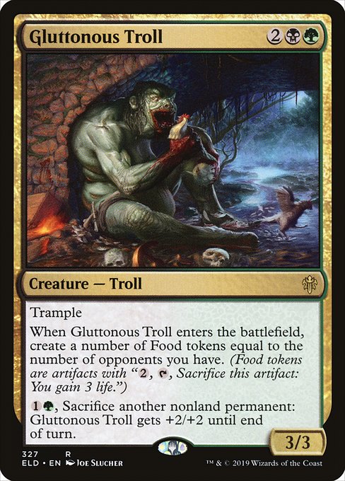 Gluttonous Troll (327) - Throne of Eldraine - Game On