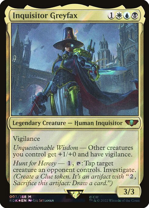 Inquisitor Greyfax (3) (Foil) - Warhammer 40,000 Commander - Game On