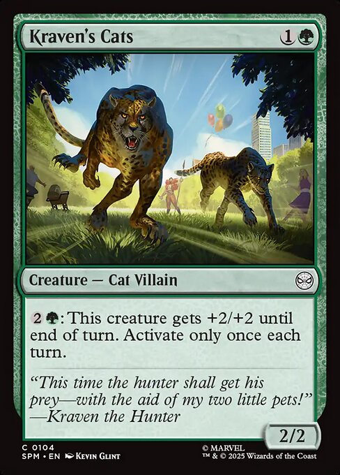 Kraven's Cats (104) (Foil) - Marvel's Spider-Man - Game On
