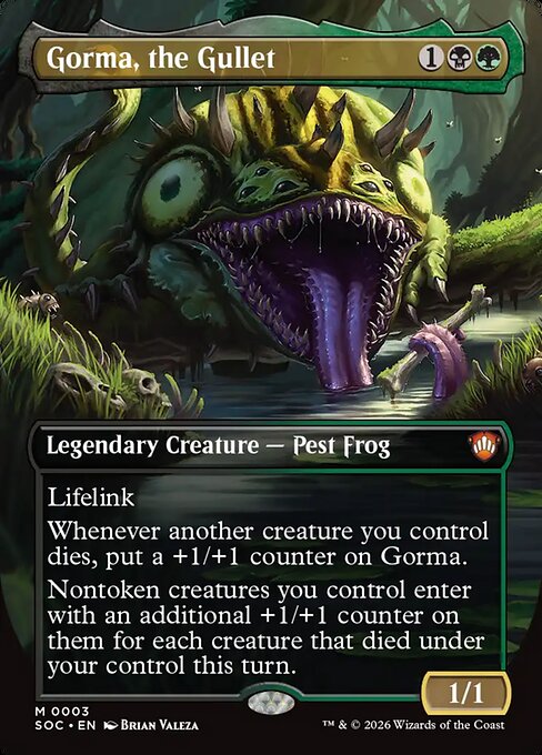Gorma, the Gullet (3) - BORDERLESS - FULL ART - Secrets of Strixhaven Commander - Game On