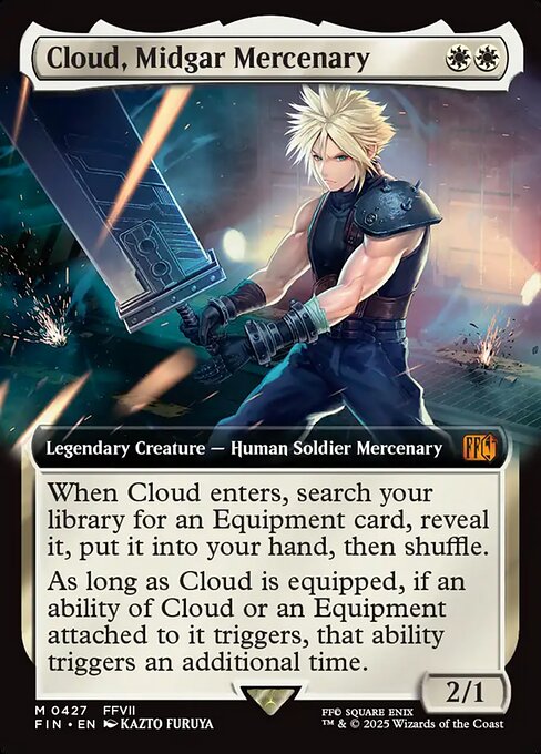 Cloud, Midgar Mercenary (427) - EXTENDED ART - Final Fantasy - Game On